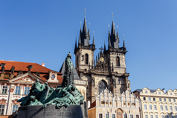 Image showing Statue of jan Hus