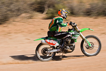 Image showing Bike desert race