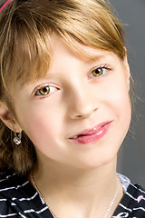 Image showing Studio portrait of young beautiful girl