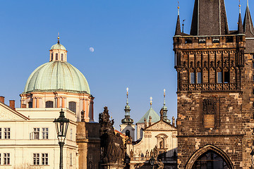 Image showing Bridge Tower on the Side of Old Town, Prague