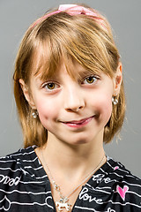 Image showing Studio portrait of young beautiful girl