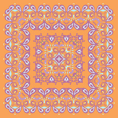 Image showing Bandana Pattern. Colorful Illustration.