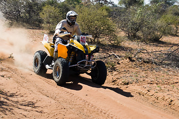 Image showing Quad bike desert race