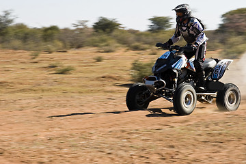 Image showing Quad bike desert race