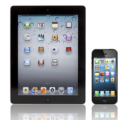 Image showing Apple New iPad 3 and iPhone 5