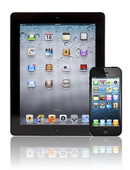 Image showing Apple New iPad 3 and iPhone 5