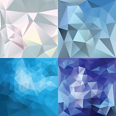 Image showing Polygonal Geometric backgrounds.