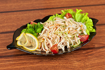 Image showing Salad with calamary