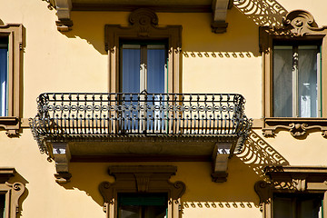 Image showing old    terrace in the   centre   of city lugano Switzerland Swis