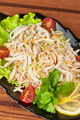 Image showing Salad with calamary