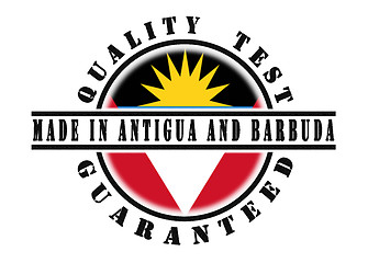 Image showing Quality test guaranteed stamp 