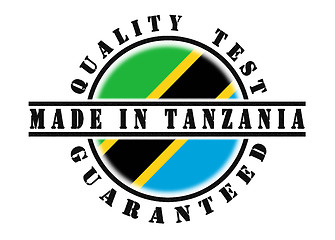 Image showing Quality test guaranteed stamp 