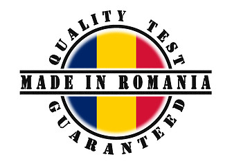 Image showing Quality test guaranteed stamp 