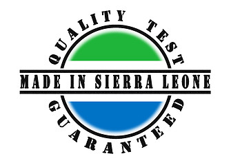 Image showing Quality test guaranteed stamp 