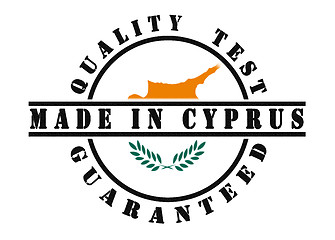 Image showing Quality test guaranteed stamp 