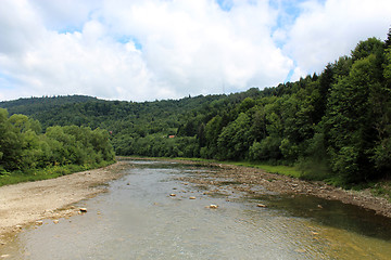 Image showing beautiful speed mountainous river