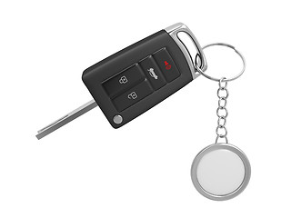 Image showing Car key with keyring