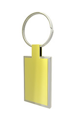 Image showing Golden key ring