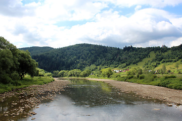 Image showing beautiful speed mountainous river