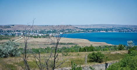 Image showing View of the bay Black Sea coast, Crimea