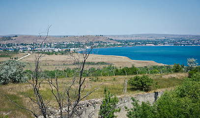 Image showing View of the bay Black Sea coast, Crimea