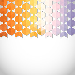 Image showing abstract background banner of hexagon