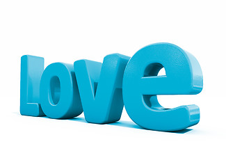 Image showing 3d word love