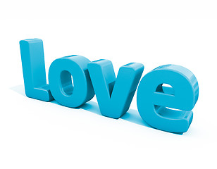 Image showing 3d word love