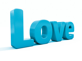 Image showing 3d word love