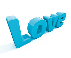 Image showing 3d word love