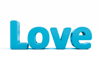 Image showing 3d word love