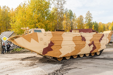 Image showing Tracked amphibious carrier PTS-4. Russia