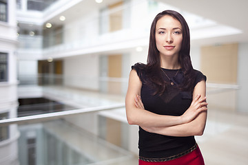 Image showing Business woman in office