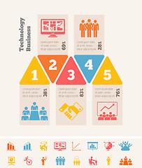 Image showing Business Infographic Template.