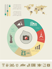 Image showing Travel Infographic Template.