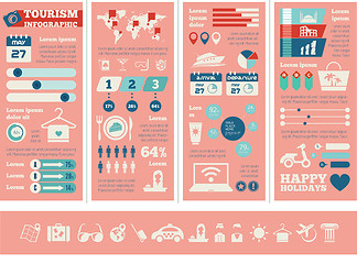 Image showing Travel Infographic Template.