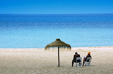 Image showing couple in the beach