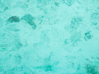 Image showing Blue and transparent sea water