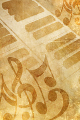 Image showing Retro musical background