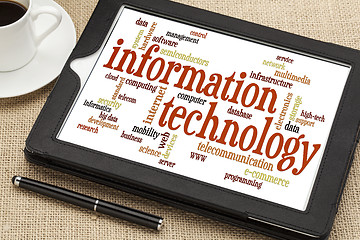 Image showing information technology word cloud