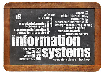 Image showing information systems word cloud