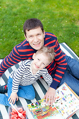 Image showing family picnic