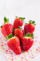 Image showing Fresh strawberries