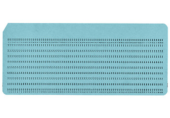 Image showing Punched card