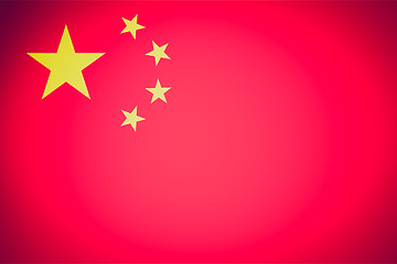 Image showing Retro look Flag of China Retro look