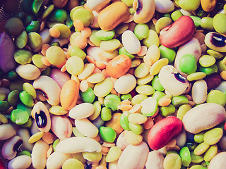 Image showing Retro look Beans salad