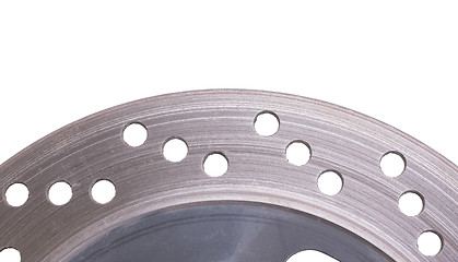 Image showing Single disc brake rotor of a motorcycle