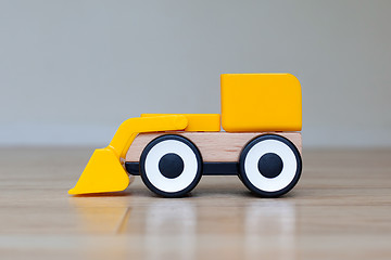 Image showing Simple wheel dozer toy