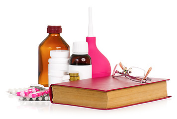 Image showing Book with medicaments