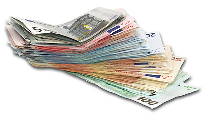 Image showing Euro banknotes